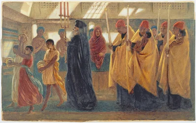 Procesión Bautismal Copta, 1865